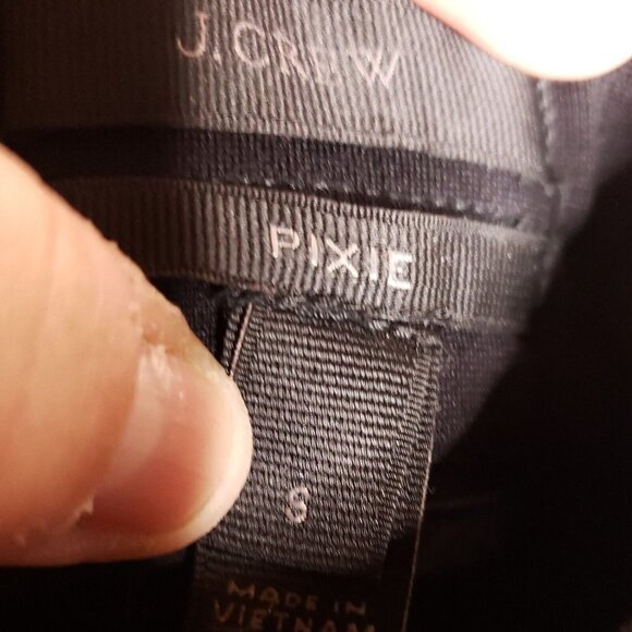 J. Crew Womens Black Pixie Ponte Pants Exposed Zipper Small - Picture 8 of 10